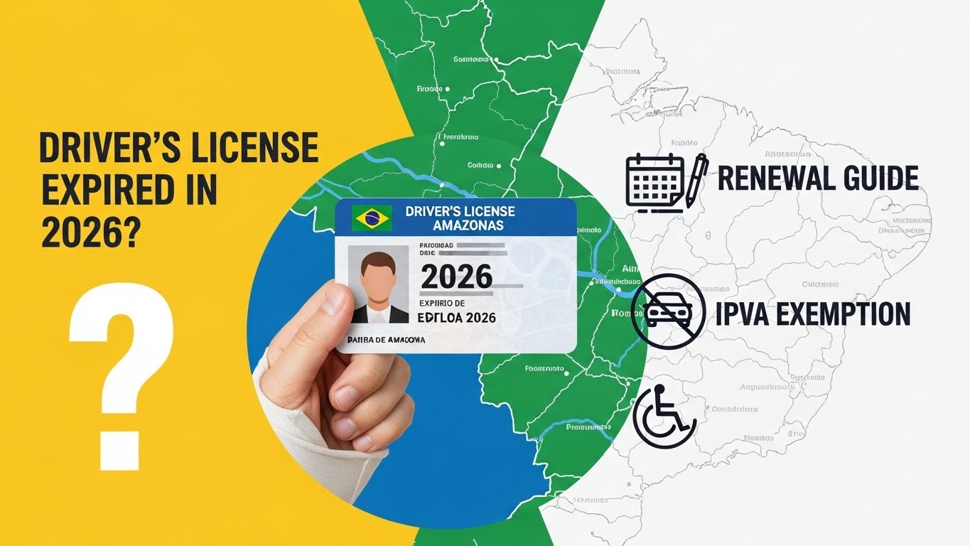 CNH Vencida em 2026? Guia de Renovação e Isenção de IPVA PCD no Amazonas